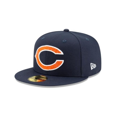 Chicago Bears Gorra | New Era NFL Crystals From Swarovski 59fifty Fitted Cap Mexico - Azules